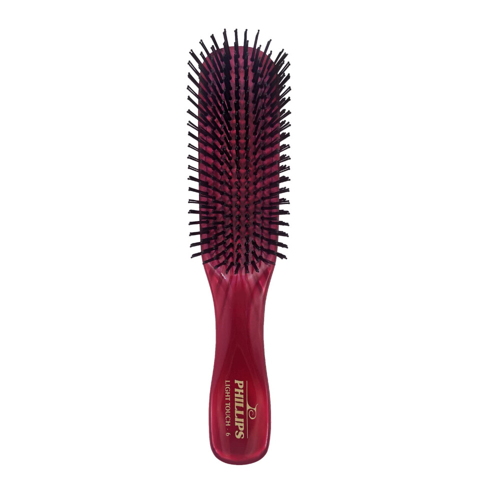 Phillips Brush Ruby Red Light Touch 6 Hair Brush - Part of the Gem Collection