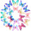 Fermagli per capelli a farfalla, con glitter, per ragazze e donne, con chiusura a farfalla, accessori per capelli (classici) 1