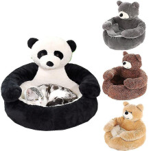 Super Soft Pet Bed Sofa Winter Warm Cute Bear Hug Cat Sleeping Mat Plush Large Puppy Dogs Cushion