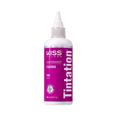 Kiss Tintation Ημι-Μόνιμη Θεραπεία Χρώματος Μαλλιών 148 mL (5 US fl.oz) (Φούξια)