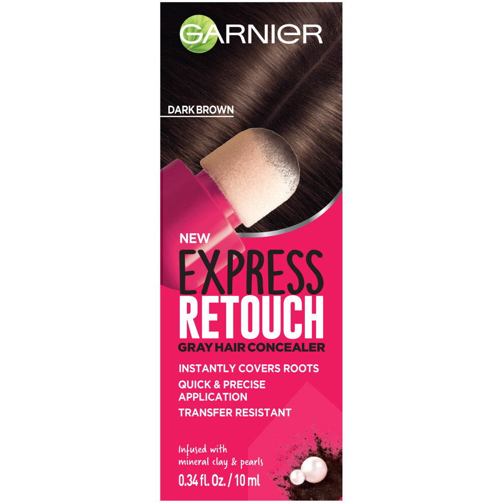 Garnier Hair Color Express Retouch Gray Hair Concealer  Dark Brown Root Touch Up  1 Count