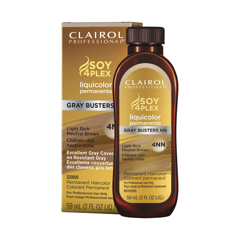 Clairol Professional Permanent Liquicolor for Dark Hair Color  4nn Rich Neutral Brown  2 oz