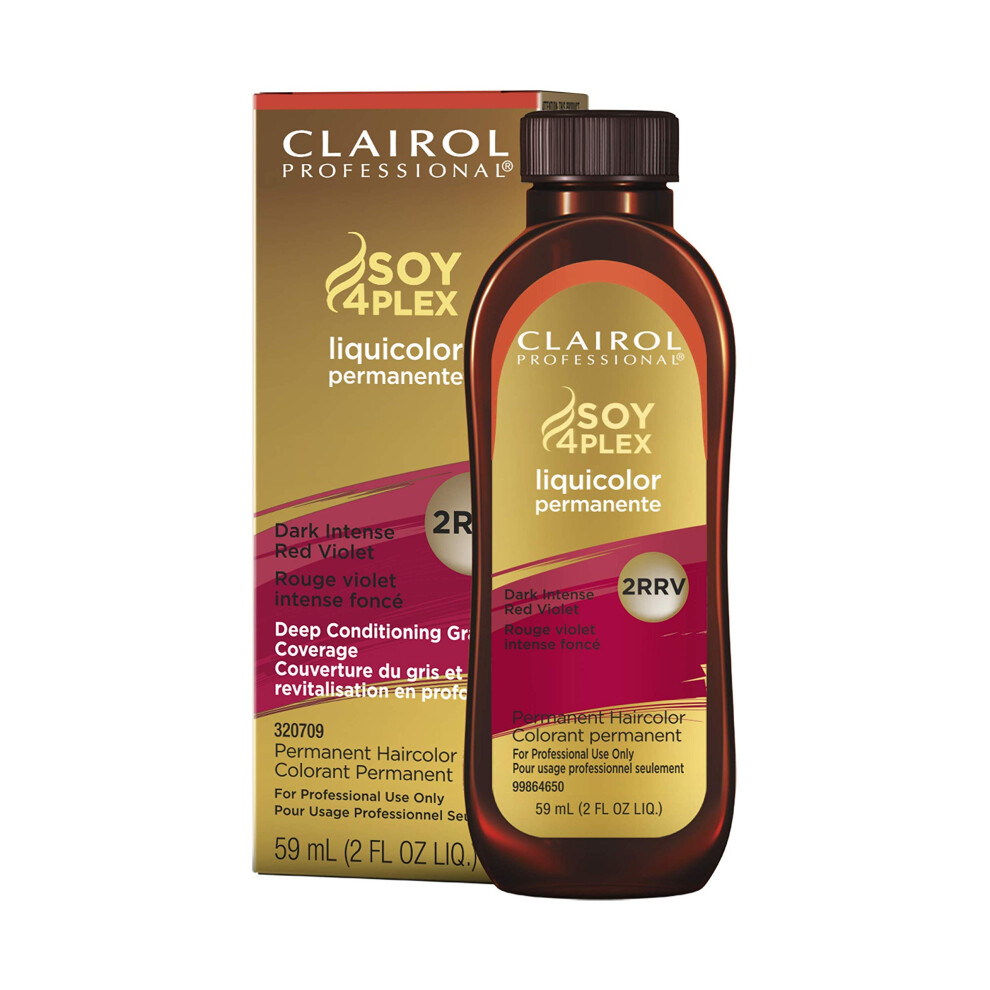 Clairol Professional Permanent Liquicolor for Dark Hair Color  2rrv Dark Intense Red Violet  2 oz