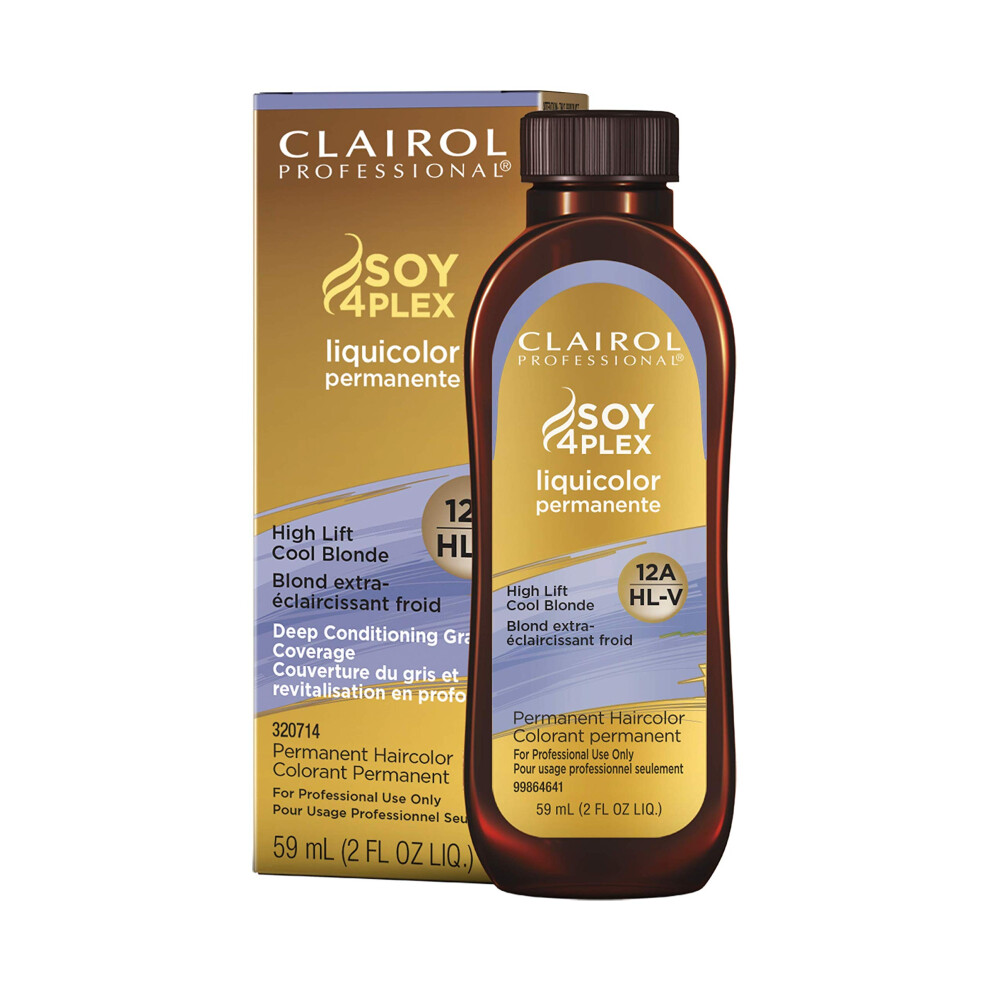 Clairol Professional Permanent Liquicolor for Blonde Hair Color  12a High Lift Cool Blonde  2 oz