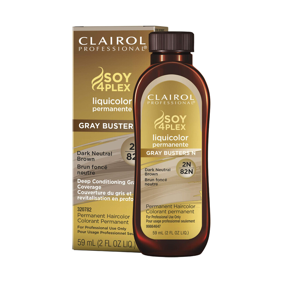 Clairol Professional Permanent Liquicolor for Dark Hair Color  2n Dark Neutral Brown  2 oz