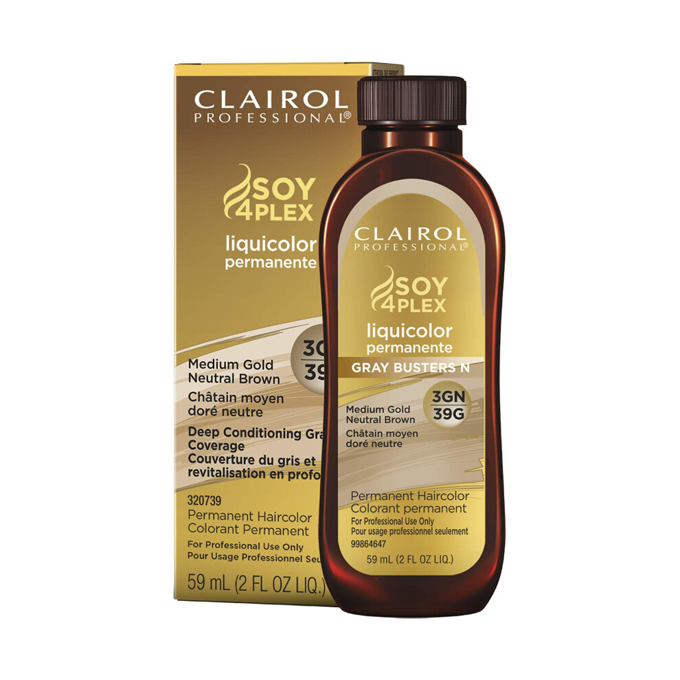 Clairol Professional Permanent Liquicolor for Dark Hair Color  3gn Mediumium Gold Neutral Brown  2 oz