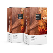 IGK Permanent Color Kit (2er-Pack) COPPER COLA ? Dunkelkupferblond 7C | Einfache Anwendung  Kr   ftigung  Glanz | Vegan  Tierversuchsfrei  Ammoniak