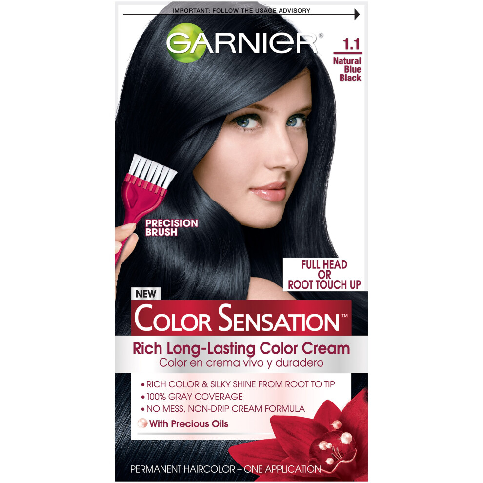 Garnier Hair Color Sensation Rich Long-Lasting Color Cream  1.1 Natural Blu