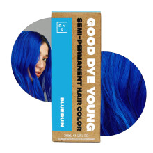 Tintura per capelli blu semi -permanente giovane tintura (rovina blu) - Il colore dei capelli temporanei protettivi UV dura 15-24+ lavaggi - Condizio