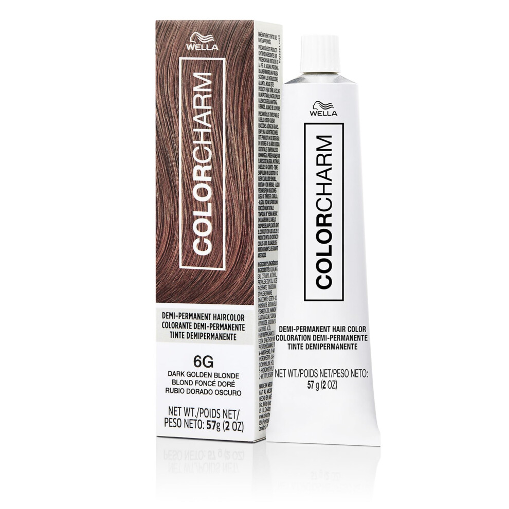 COLORCHARM Demi Permanent Hair Color| 6G Dark Golden Blonde | Gloss  Refresh and Tone | 2 Fl Oz