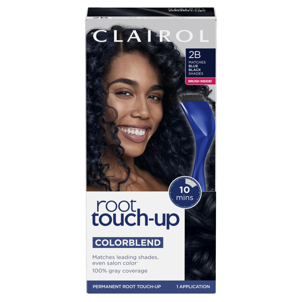 Clairol Root Touch-Up by Nice'n Easy Permanent Hair Dye  2B Blue Black Hair Color  Pack of 1