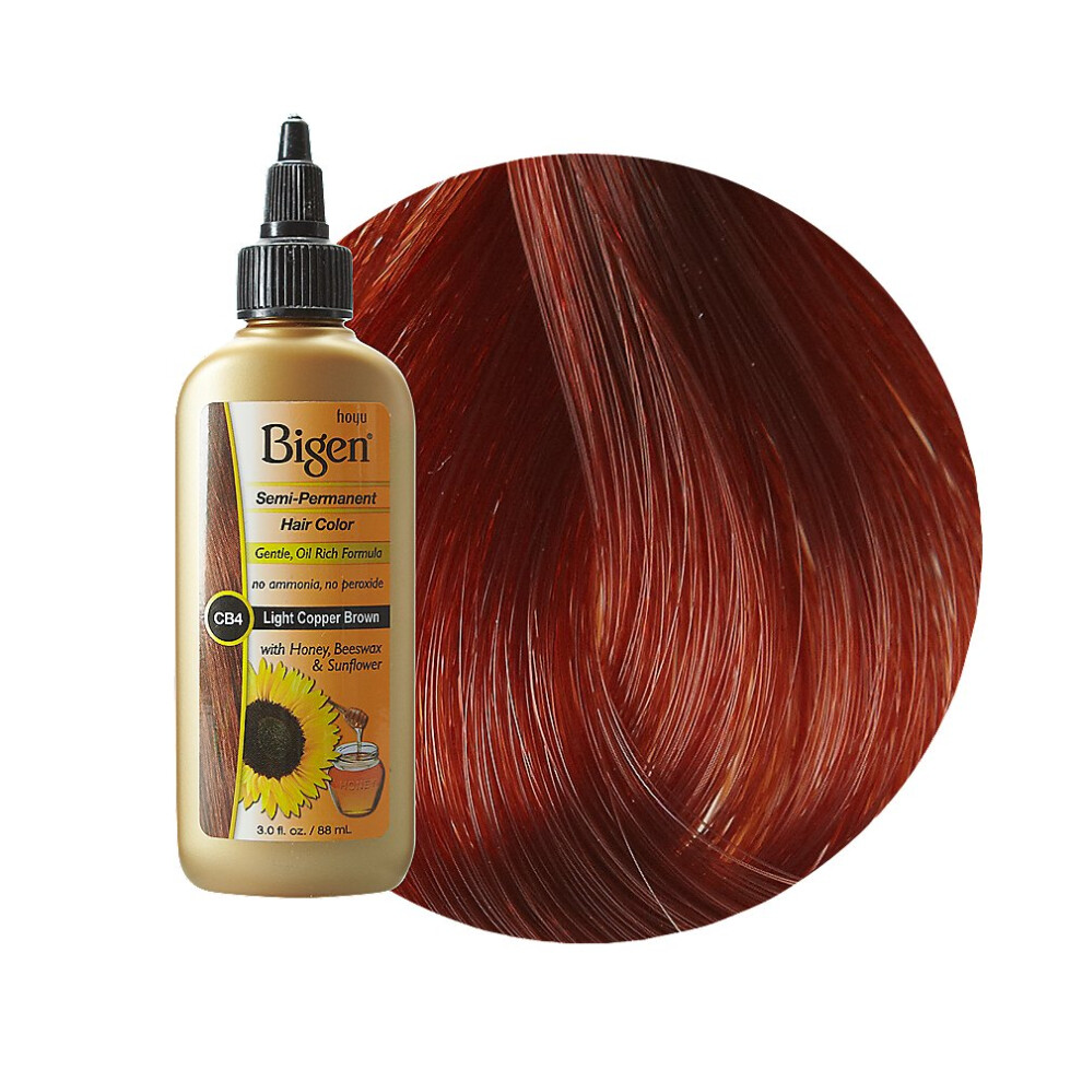 Bigen Semi Permanent Hair Color  Light Copper Brown  1 Count  3 Fl Oz (Pack of 1)