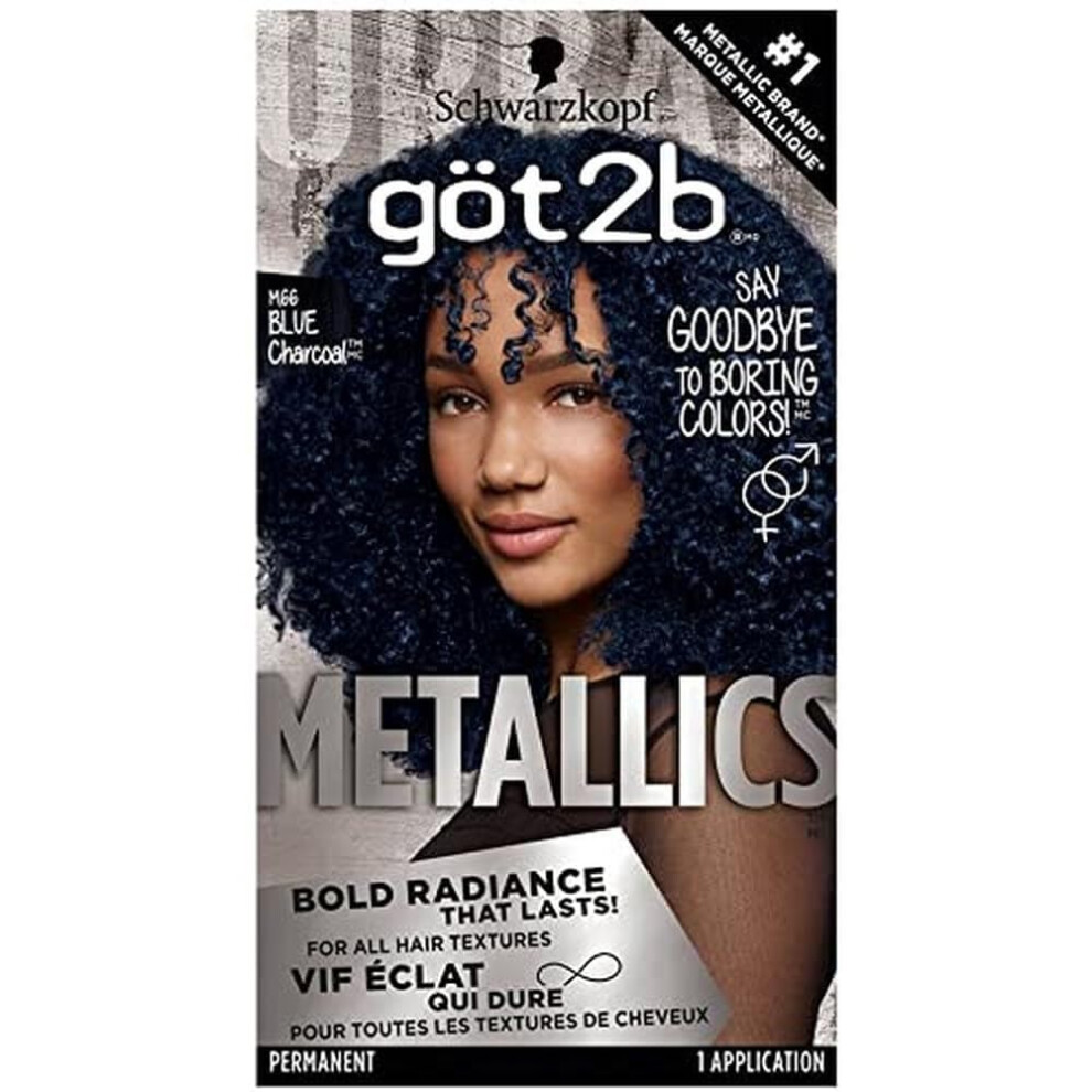 Got2B Metallics Permanent Hair Color  M66 Blue Charcoal