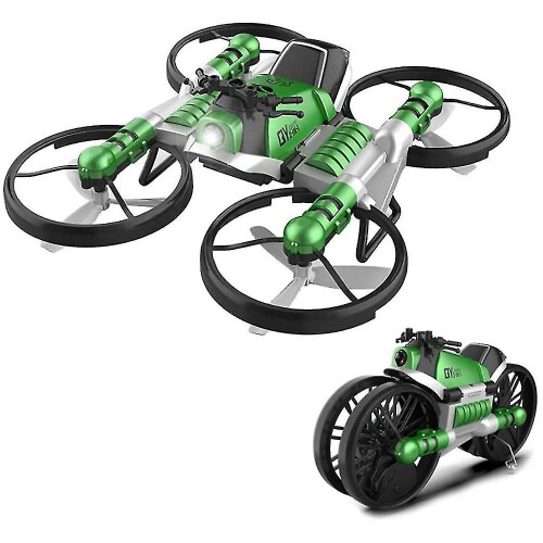 Foldable Drone,toy Rc Car, Unique Helicdrone With Hd Camera, Transforming Motorcycle