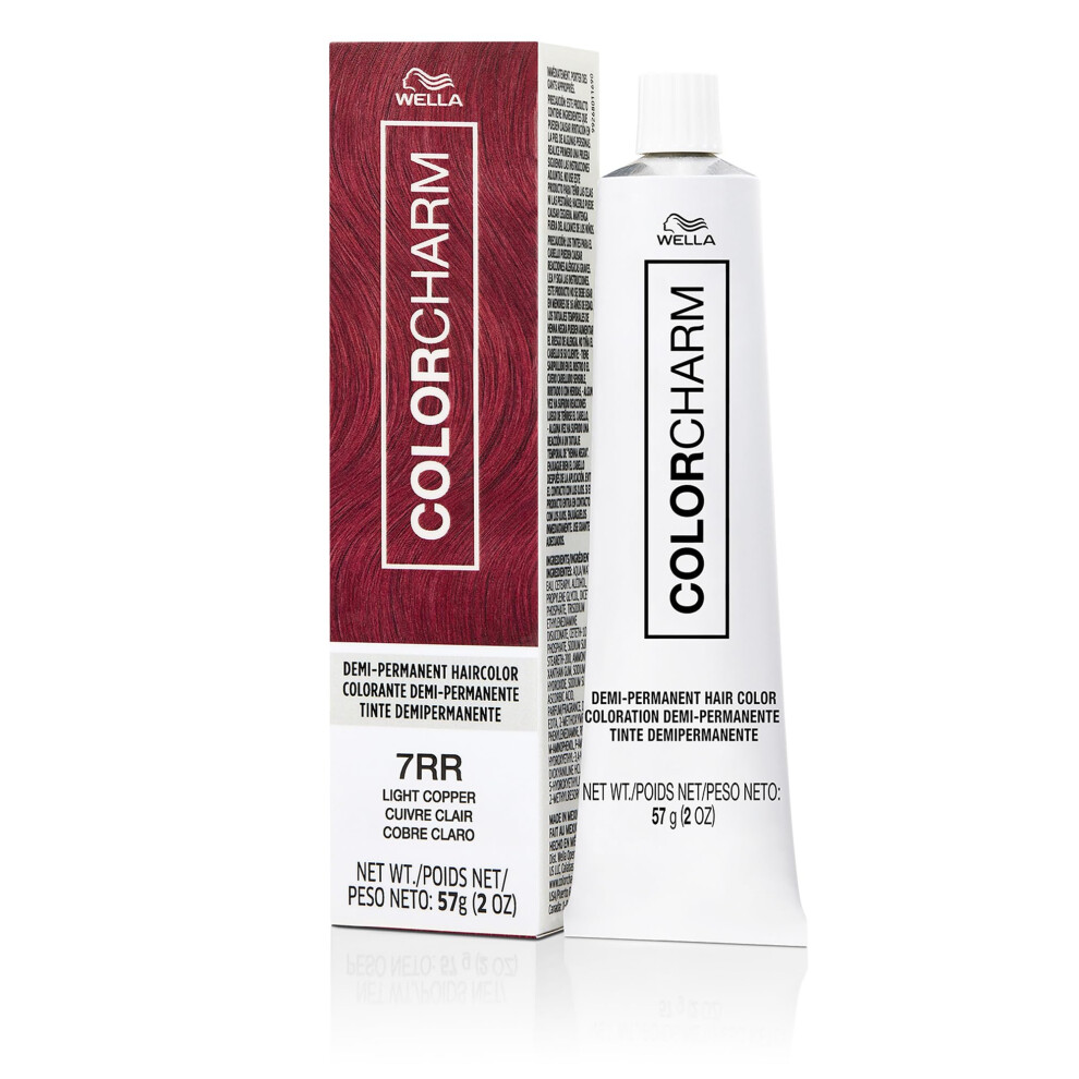 COLORCHARM Demi Permanent Hair Color| 7RR Light Copper | Gloss  Refresh and Tone | 2 Fl Oz