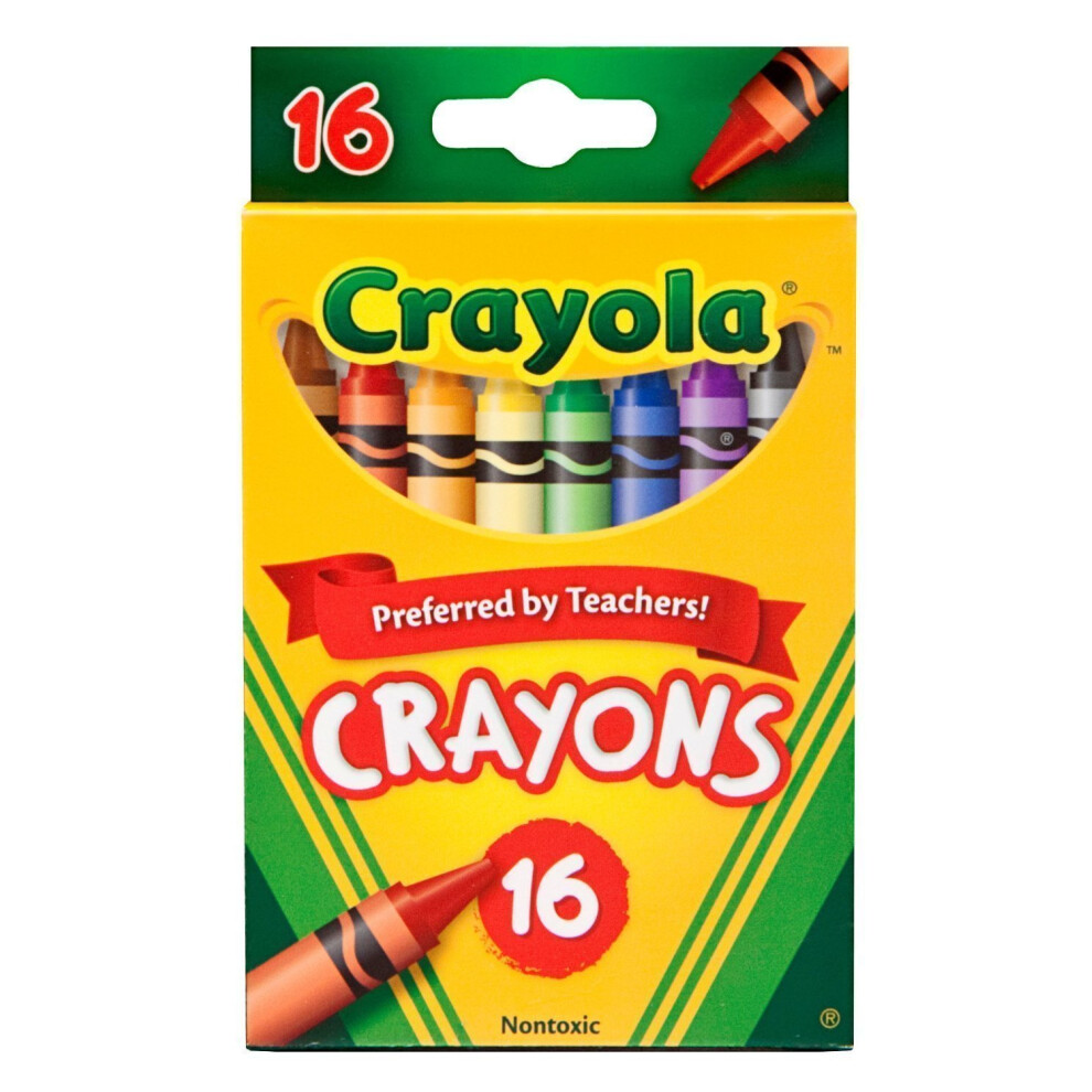 Crayola Crayons 16 Per Box (Pack of 12) 192 Crayons in Total