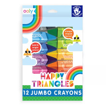 Happy Triangles jumbo trekantede farveblyanter 12 stk.