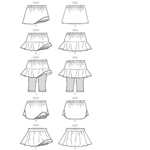 McCall Pattern Company M6918 Kinder-/M   dchen-Skorts, Gr      e CCE 1