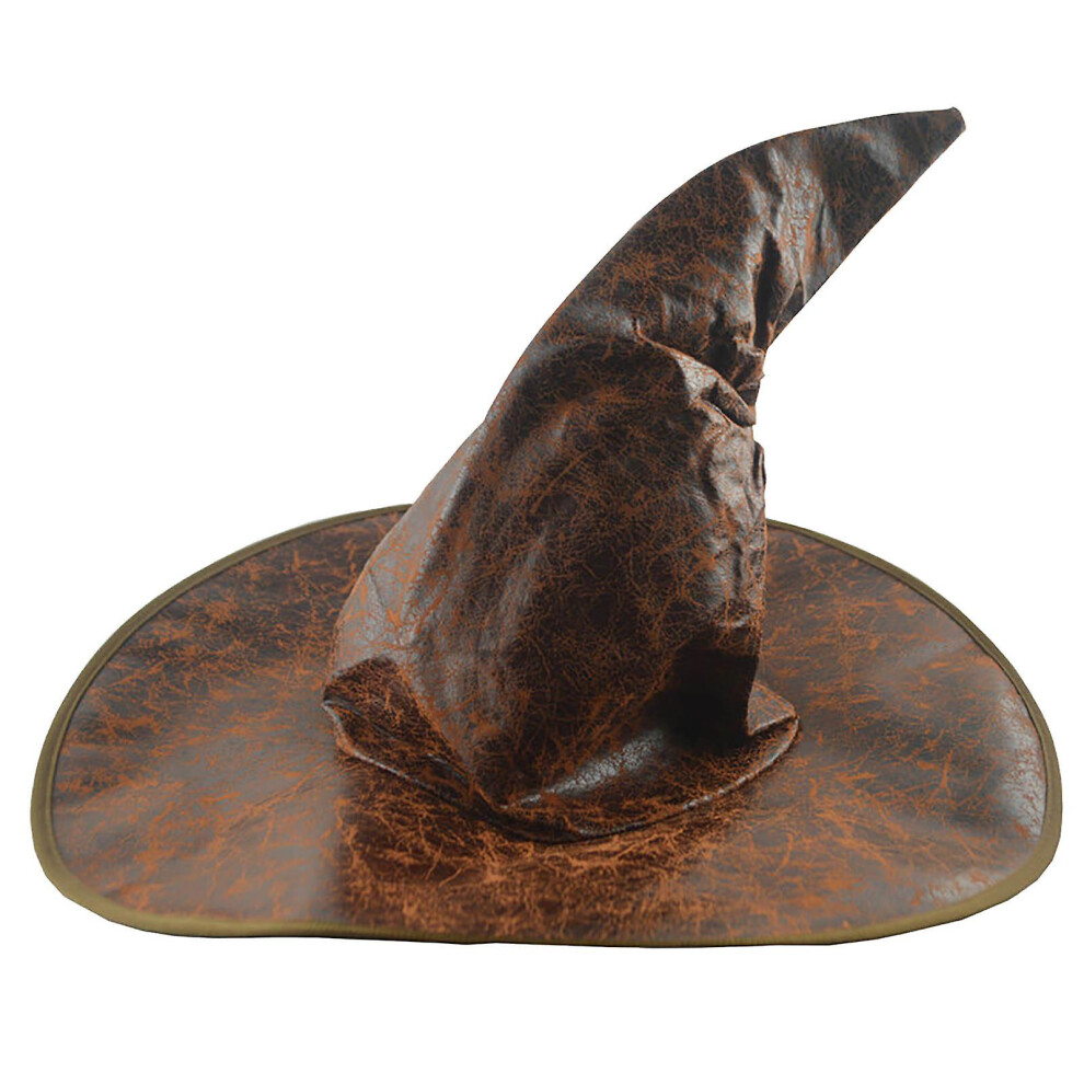 Women's Large Ruched Witch Hat Accessory For Holiday Halloween Party