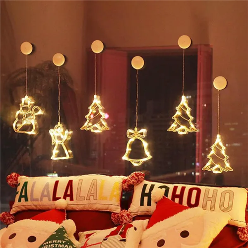 (Snowflake) Novelty Christmas Window Decoration Hanging Lights 2