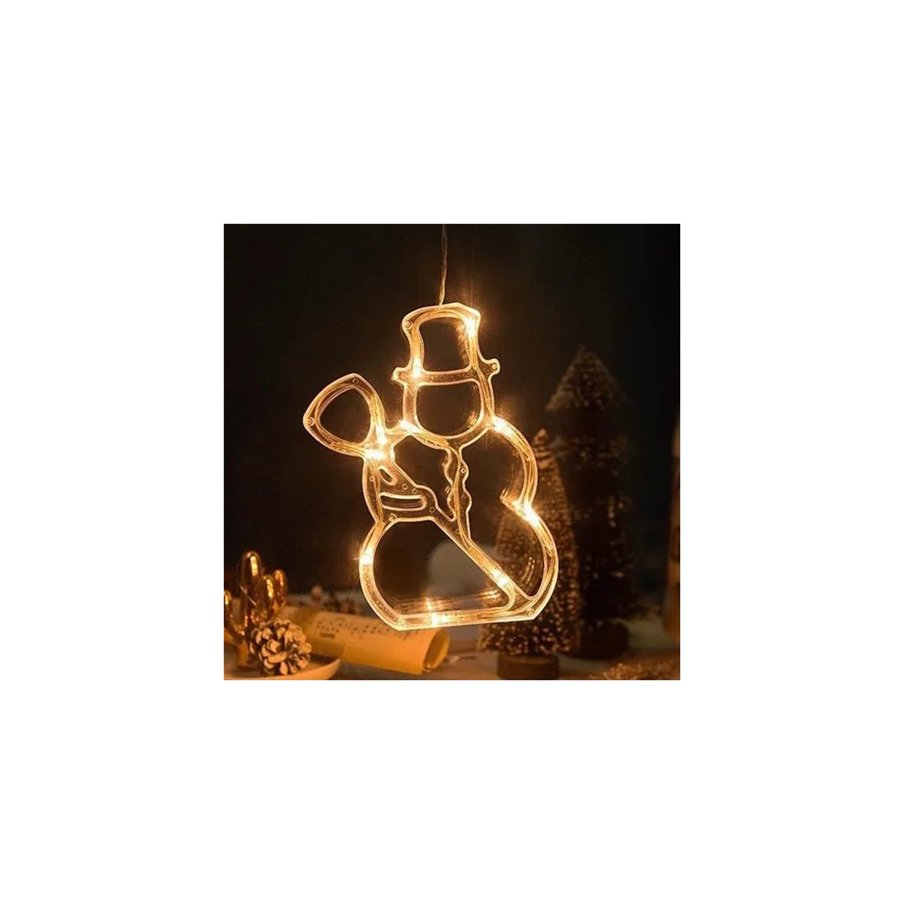 (Snowman) Novelty Christmas Window Decoration Hanging Lights