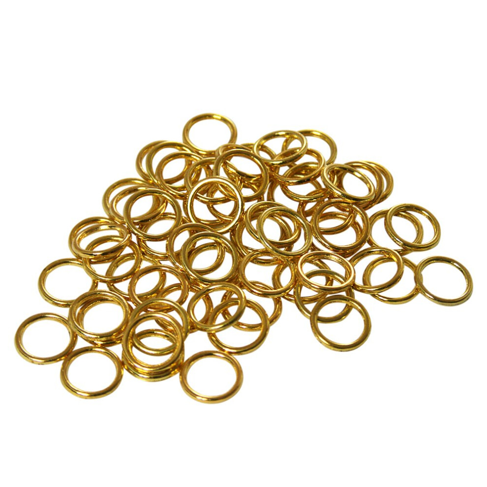 Amazing Drapery Hardware 50 Qty: 3/8"" Brass Cord Guide Rings (SEW-ON) for Roman Shades Build/Repair