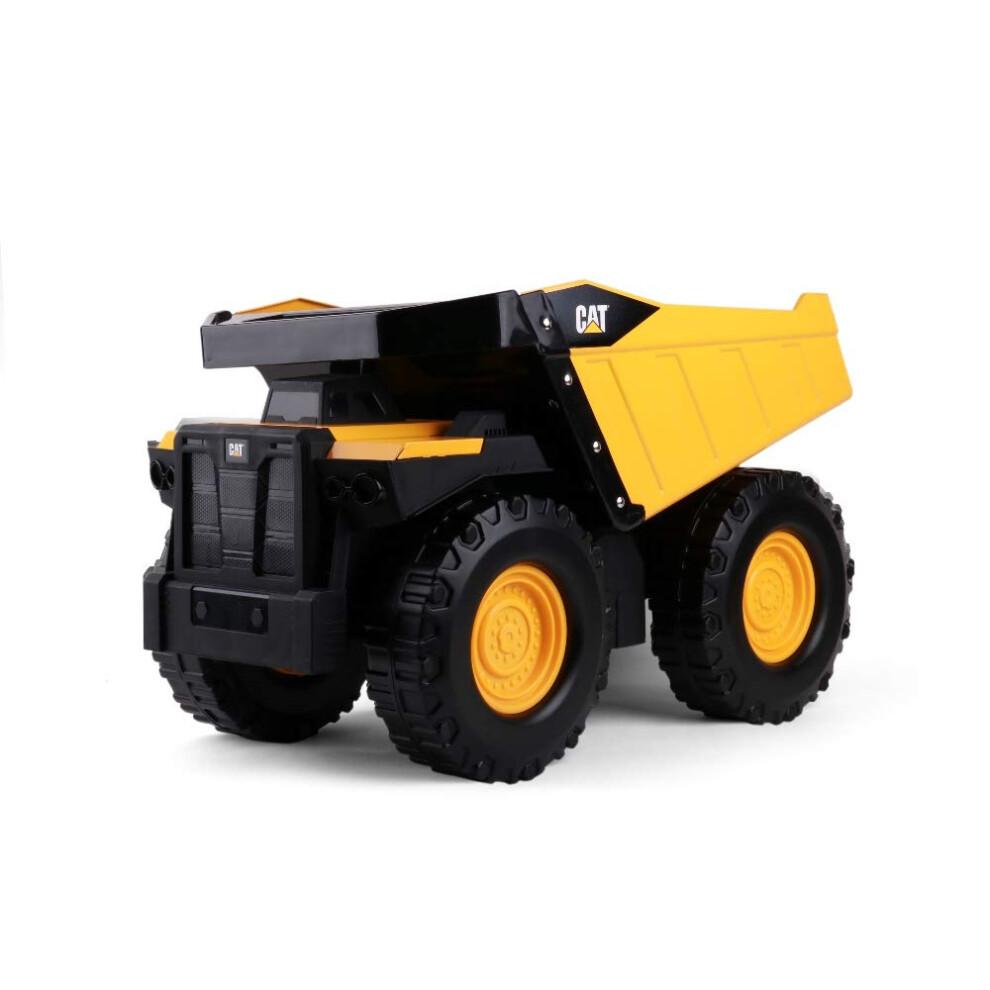 CAT Construction Toys  20"" Mighty Steel Dump Truck - Sturdy Steel & Plastic Construction - Real Working Dump Bin - Ideal for 3+ Yr Olds -Bu