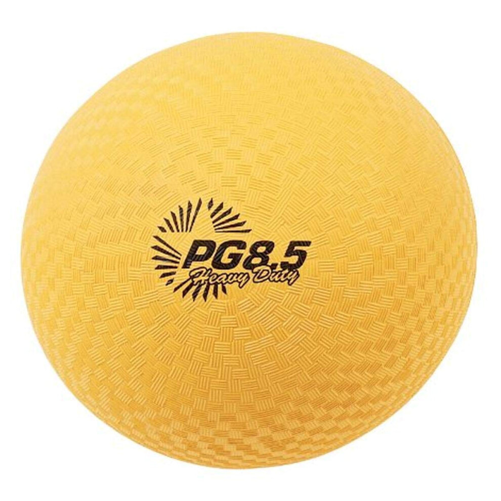 Champion Sports Heavy-Duty Rhino Playground Ball 8.5""D - Two Ply  Nylon Wound  YELLOW ONLY