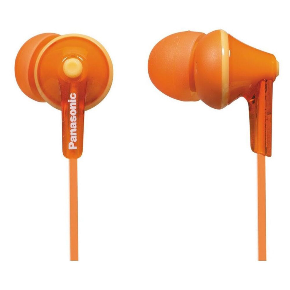 Panasonic RP-HJE125E Wired Earphones - Wired  Orange (RP-HJE125-D)