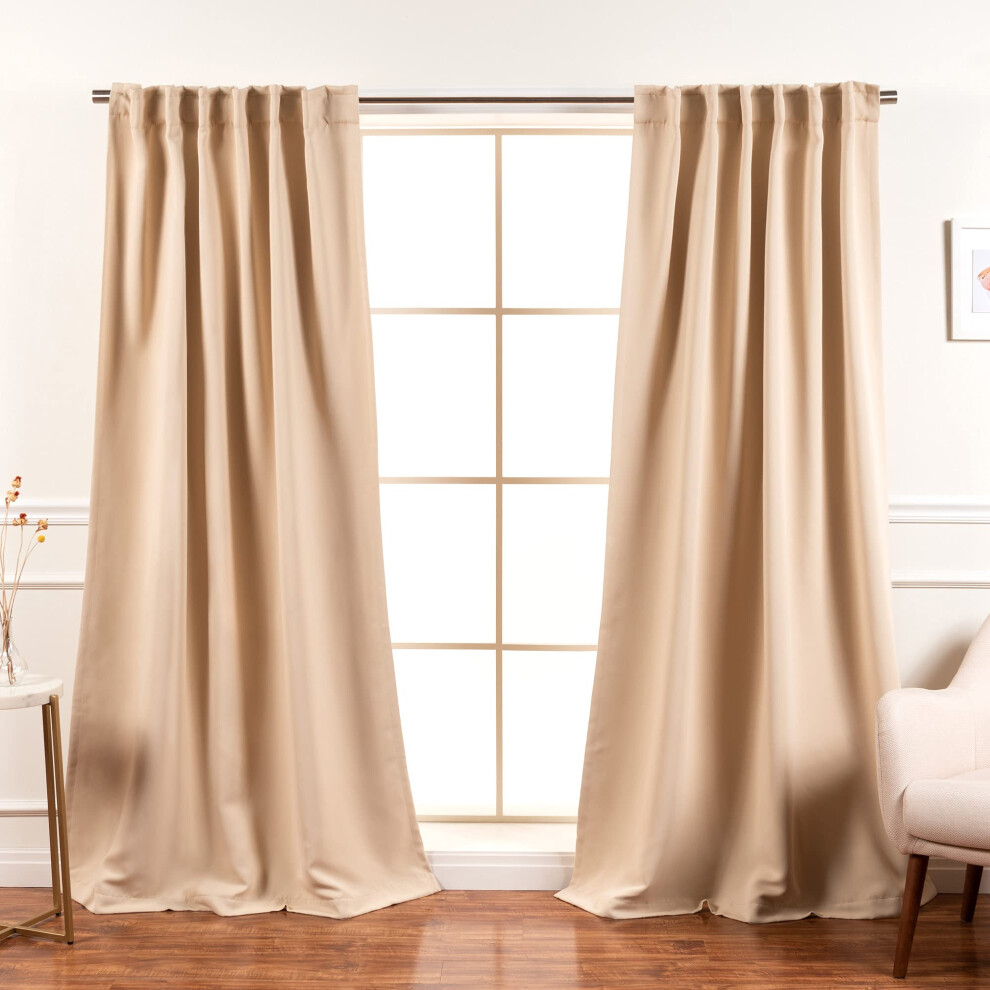Best Home Fashion Premium Blackout Curtain Panels - Solid Thermal Insulated Window Treatment Blackout Drapes for Bedroom - Back Tab & Rod Po-image-OPC-PFNQK7F-NEW