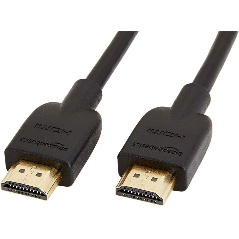 Amazon Basics High-Speed 4K Ultra HD HDMI 2.0 Cable/Cord  3ft / 0.9m  18 Gbps  60 Hz  2160p  48 bit  Male-to-Male  Ethernet Ready  3D  Black