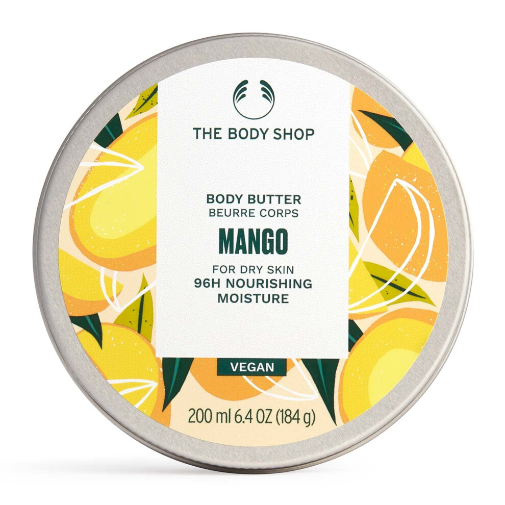 The Body Shop Mango Body Butter - Nourishing & Moisturizing Skincare for Normal Skin - Vegan - 6.4 oz