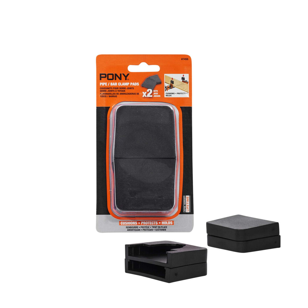 Pony Jorgensen 7456 Cushion Clamp Pads (4-Pack)  Black