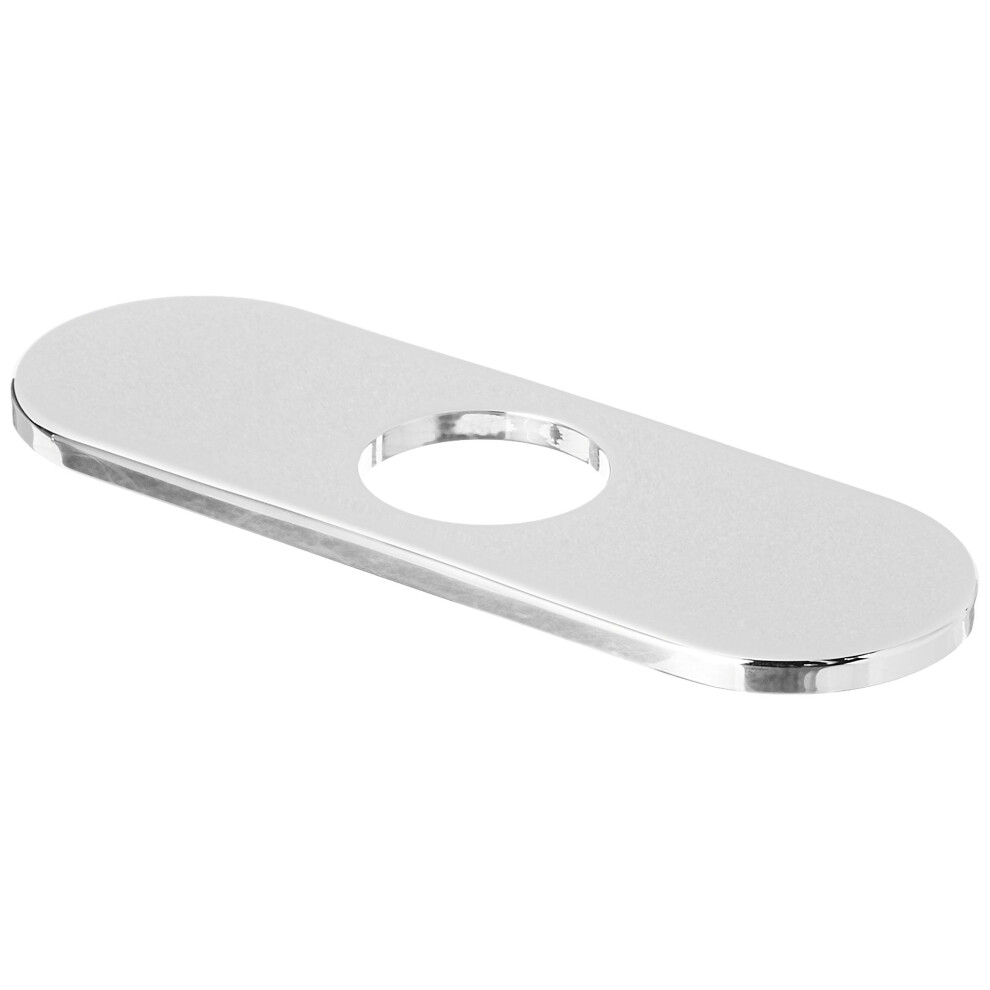 hansgrohe Base Plate for Contemporary Single-Hole Faucets  6"" Upgrade 6-inch Modern Base Plate for Bathtub Faucet in Chrome  06490000  1.37