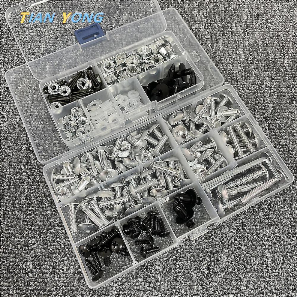 (Silver) Universal For Suzuki Gsxr 600 750 1000 K1 K2 K3 K4 K5 K6 K7 K8 K9 K10 Bolts Kit Gsxr600 Gsxr1000 Motorcycle Fairing Bolts Screw Silver