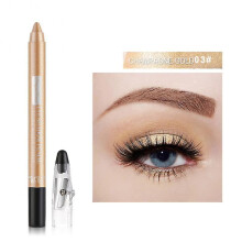(03 champagne gold) 12 Colors Eye Shadow Pencil Long-lasting Non-smudge-free Sharpener And Sharpening