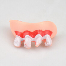 (1) 1pc Gags Practical Funny Practical Jokes Prank Freak False Teeth Set Halloween/April Fool's Day Gift Wacky Toys