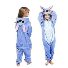 (140CM) Children Winter Stich Pajamas Sleepwear Unicorn Onesies Boys Girls Blanket Sleeper Baby Costume