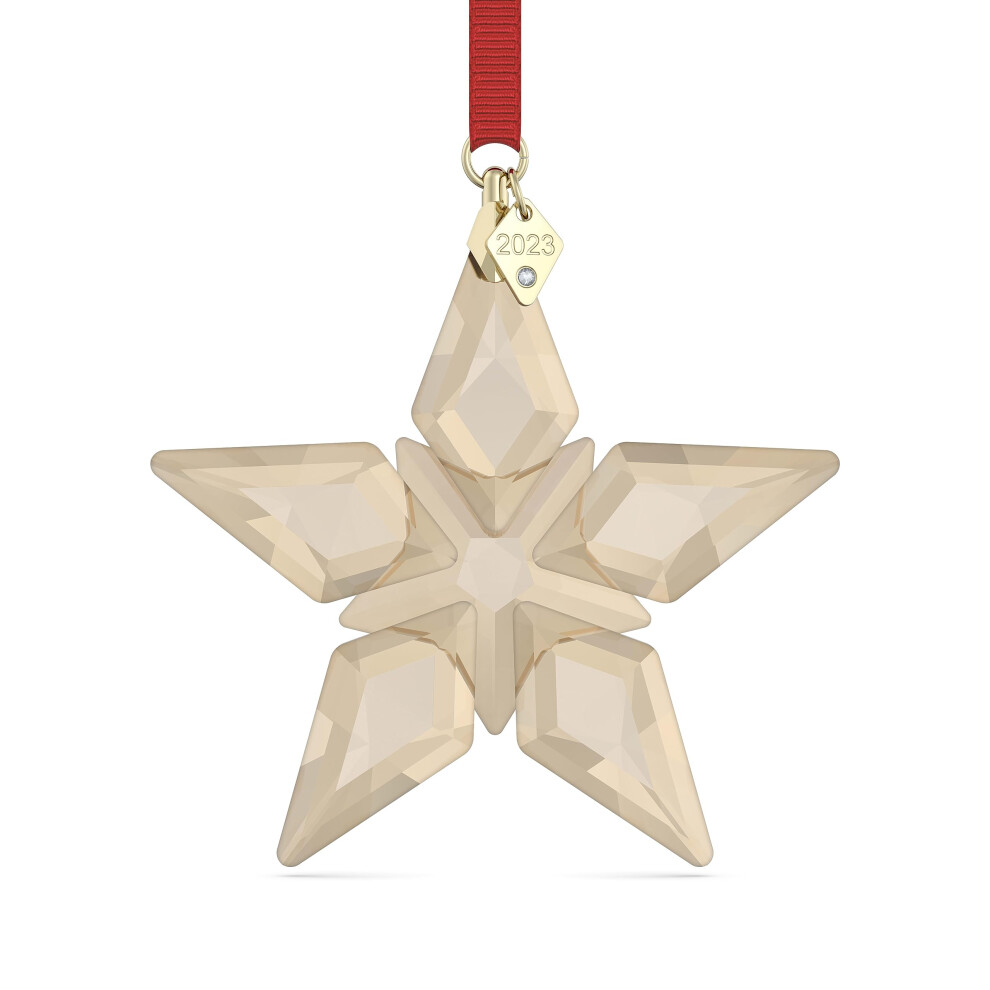 Swarovski Annual Edition 2023 Ornament  Clear Swarovski Crystals with Gold-Tone Finished Metal  Part of The Swarovski Annual Edition Collect