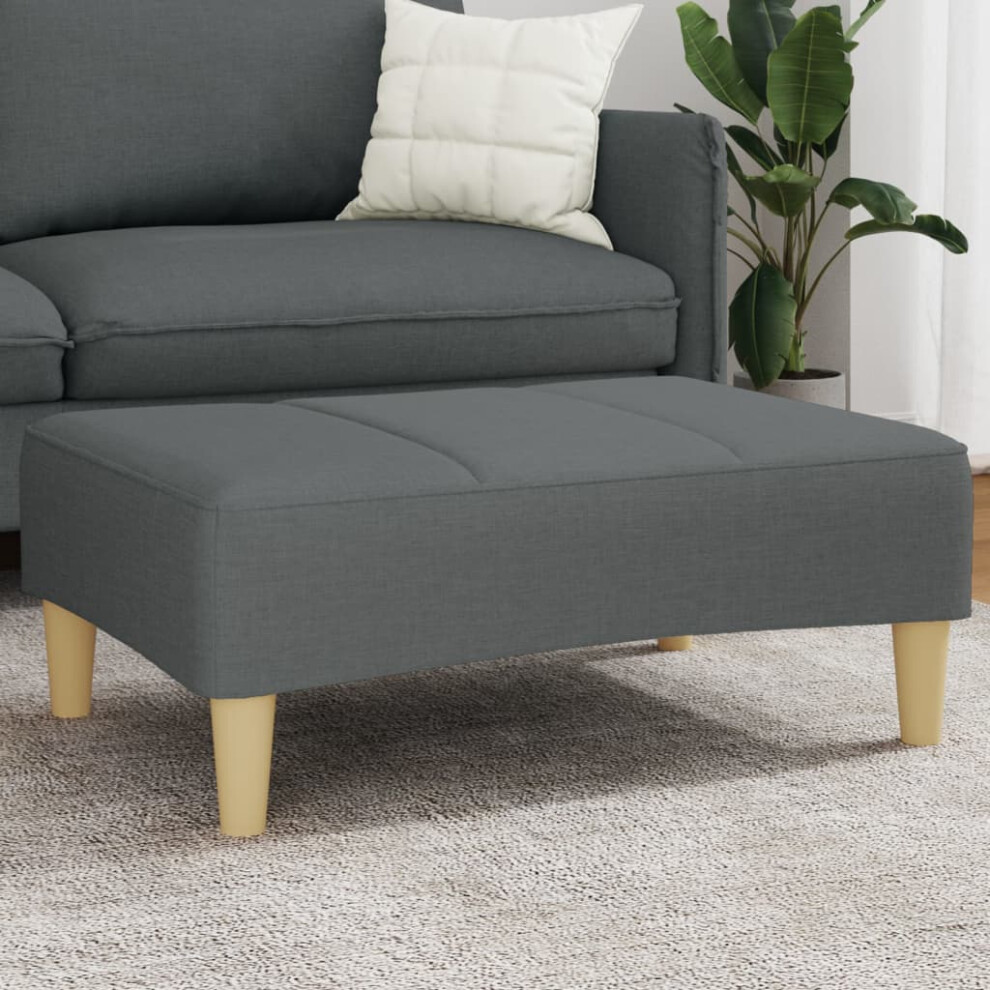 vidaXL Footstool Dark Gray 30.3x21.7x12.2 Fabric-image-OPC-PFNQW7C-NEW