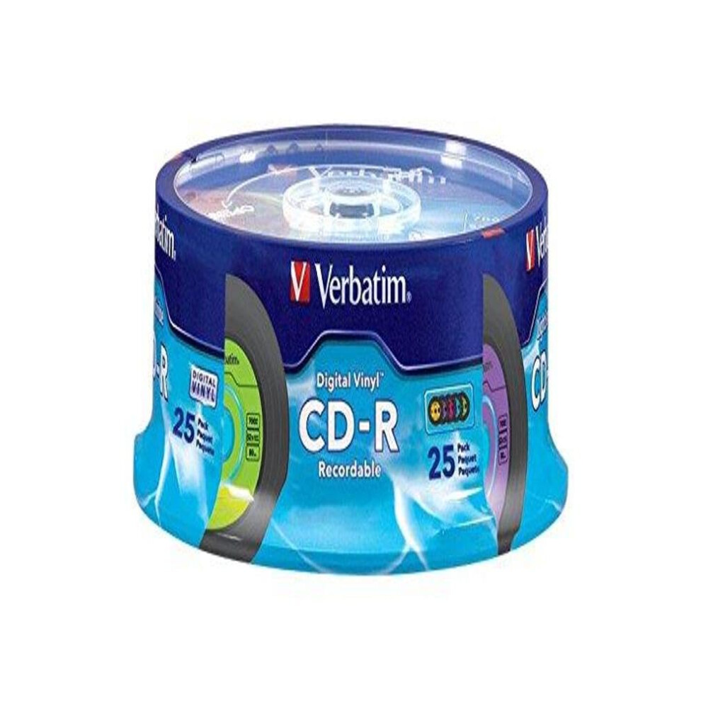 Verbatim CD-R 80min 52X with Digital Vinyl Surface - 25pk Spindle - 94488