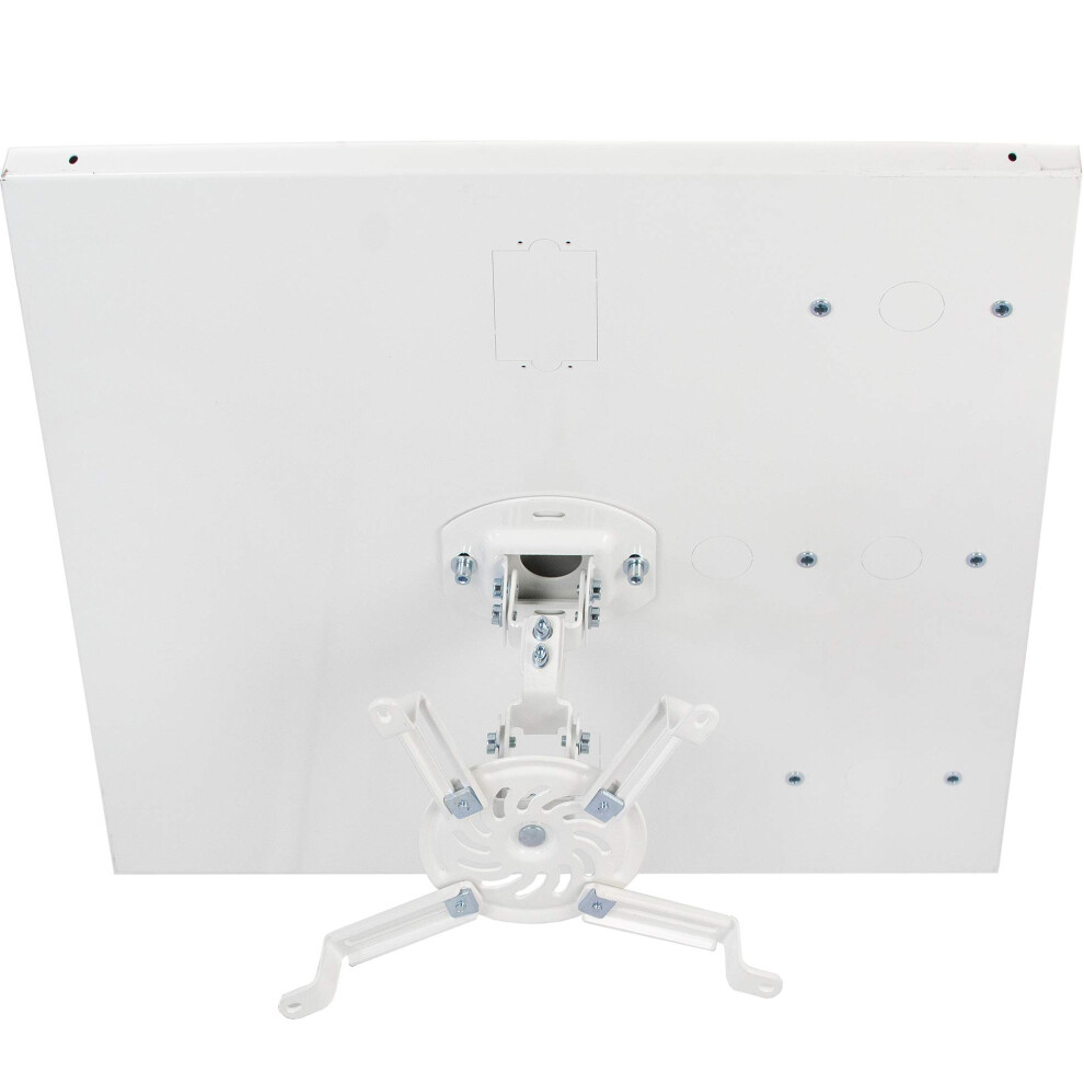 VIVO Universal Adjustable 2 x 2 feet Drop Ceiling Projector Mount  Suspended Drop-in Ceiling Projection Mounting Kit  White  MOUNT-VP07DP