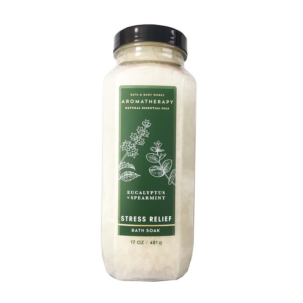 Lavori In Vinile Az Bath & Body Works Bath & Body Works Aromatherapy Stress Relief Eucalyptus Spearmint 17.0 Oz Bath Soak 17.0 Oz