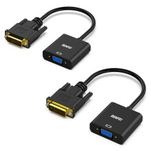 BENFEI Active DVI-D to VGA Adapter 2 Pack DVI-D 24+1 to VGA Male to Female Adapter