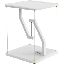 VIVO Anti-Gravity 12 inch Tabletop Speaker Stand, Floating Modern Speaker Holder, Audio Platform, Tensegrity Display Shelf for Home, 15 inches High, W