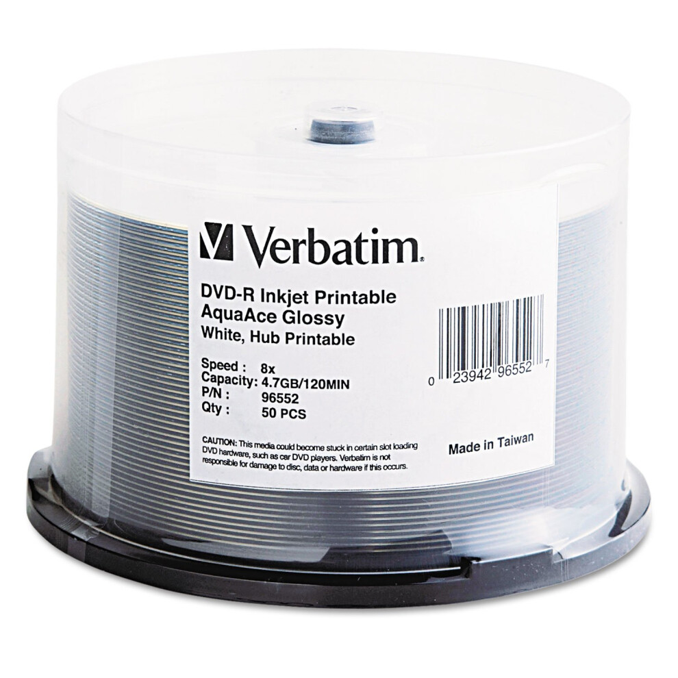 VER96552 - Verbatim Inkjet Printable DVD-R Discs