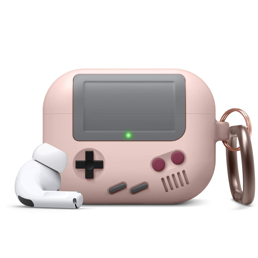 Elago Aw5 Compatible With Airpods Pro Case Classic Handheld Game Console Design Case With Keychain Durable Silicone Construction Magsafe 8809667651820