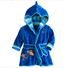 (light blue, 130(105-115cm)) Winter Kids Cartoon Animal Fleece Robe Cozy Flannel Pajamas and Bathrobe for Boys and Girls