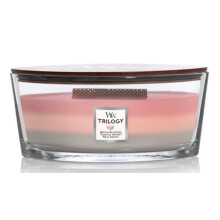 WoodWick Ellipse Shoreline Trilogy duftlys 16 oz Op til 50 timer Flerfarvet 3 Pour Hearthwick Flame Knitrende & Glød