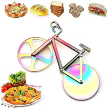 Bike Pizza Cutter, Stainless Steel Pizza Cutter, Bike Pizza, Double Pizza Cutter, Bike Pizza Cutter